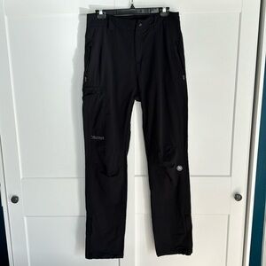 Marmot Scree soft shell pants, black, men’s size 30”W x 32”L